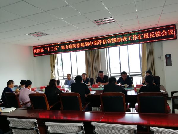 凤庆县“十三五”地方病防治规划中期评估省级抽查工作汇报反馈会议